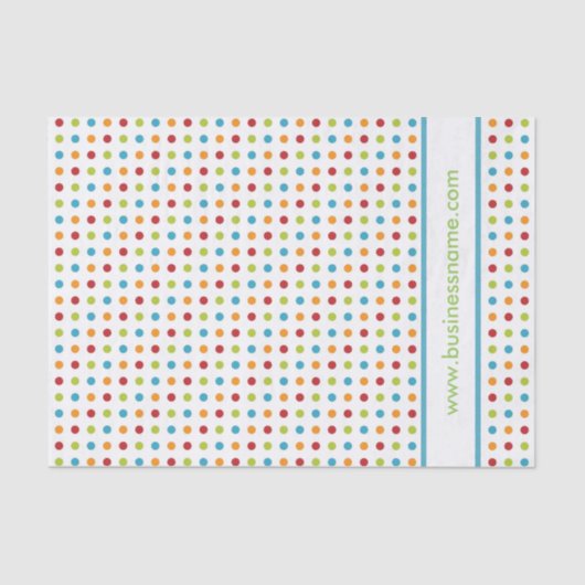 多彩の水玉模様 薄葉紙 (正面)