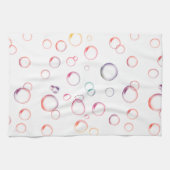 多彩の泡 キッチンタオル (横)