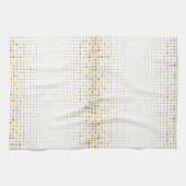 多彩の点の背景 キッチンタオル (横)