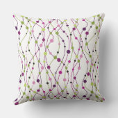 多彩の点の背景 クッション (裏面)