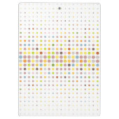 多彩の点の背景 クリップボード (裏面)