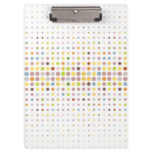 多彩の点の背景 クリップボード (正面)