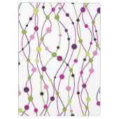 多彩の点の背景 クリップボード (裏面)