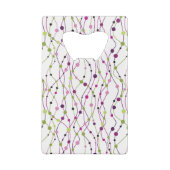 多彩の点の背景 クレジットカード栓抜き (裏面)