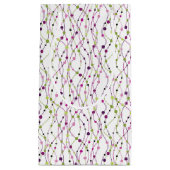 多彩の点の背景 スモールペーパーバッグ (正面)