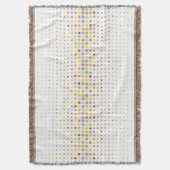 多彩の点の背景 スローブランケット (正面縦)