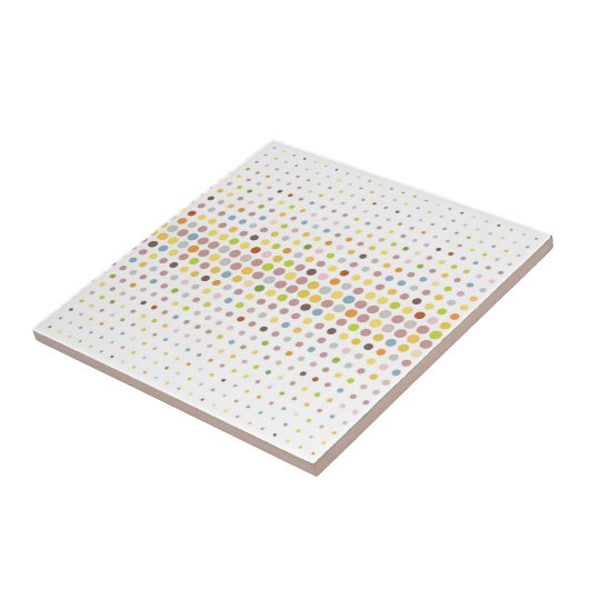 多彩の点の背景 タイル (側面)