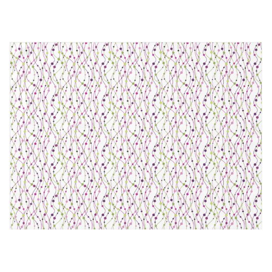 多彩の点の背景 テーブルクロス (正面(横))