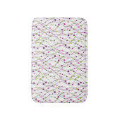 多彩の点の背景 バスマット (正面縦)