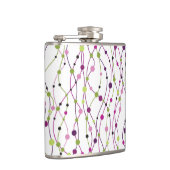 多彩の点の背景 フラスク (右)