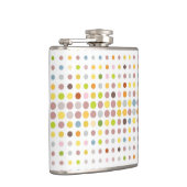 多彩の点の背景 フラスク (右)