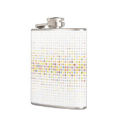 多彩の点の背景 フラスク (左)