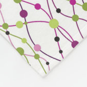 多彩の点の背景 フリースブランケット (角)