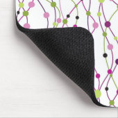 多彩の点の背景 マウスパッド (コーナー)