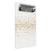 多彩の点の背景 ミニクリップボード (アングル)