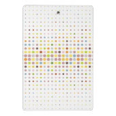 多彩の点の背景 ミニクリップボード (裏面)