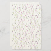 多彩の点の背景 便箋 (正面/裏面)