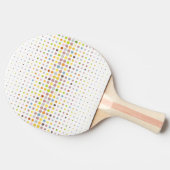多彩の点の背景 卓球ラケット (横)