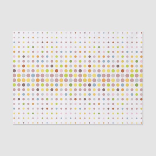 多彩の点の背景 薄葉紙 (正面)
