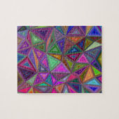 多彩の無秩序の三角形 ジグソーパズル (横)