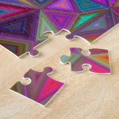 多彩の無秩序の三角形 ジグソーパズル (側面)