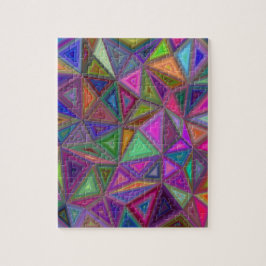 多彩の無秩序の三角形 ジグソーパズル