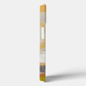 多彩の背景の黄色及びオレンジ円 Case-Mate iPhoneケース (裏面 / 右)