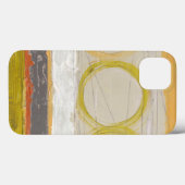 多彩の背景の黄色及びオレンジ円 Case-Mate iPhoneケース (裏面 (横))
