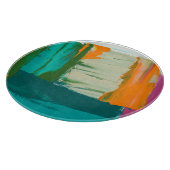 多彩の自由な表現の絵画 カッティングボード (角)