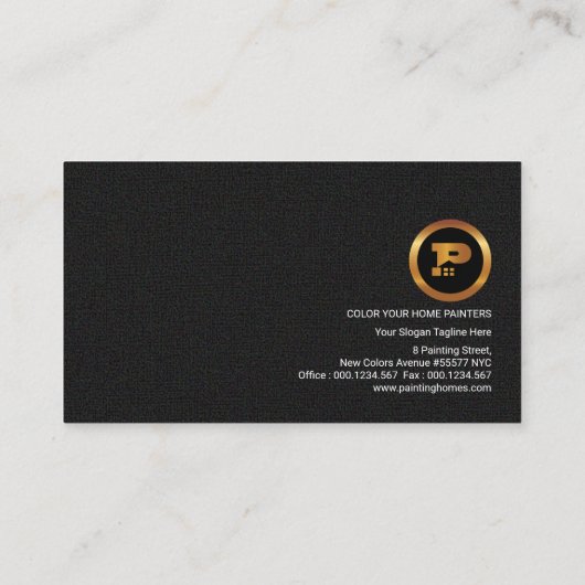 多彩の色彩の鮮やかな家のカラフルな布の質 名刺 (裏面)