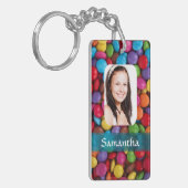 多彩の菓子の写真テンプレート キーホルダー (正面左)