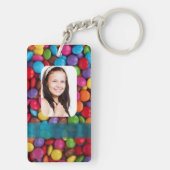 多彩の菓子の写真テンプレート キーホルダー (裏面)