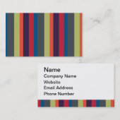 多彩の虹はArtinspiredによって縞で飾ります 名刺 (正面/裏面)