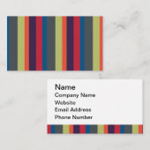 多彩の虹はArtinspiredによって縞で飾ります 名刺 (正面/裏面)