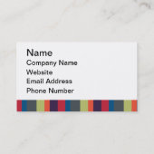 多彩の虹はArtinspiredによって縞で飾ります 名刺 (裏面)