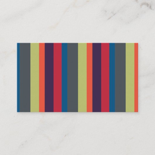 多彩の虹はArtinspiredによって縞で飾ります 名刺 (正面)