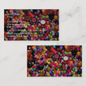 多彩の装飾的な技術のビーズ 名刺 (正面/裏面)