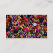 多彩の装飾的な技術のビーズ 名刺 (裏面)
