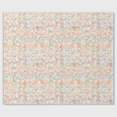 多彩の走り書き ラッピングペーパー (フラット)