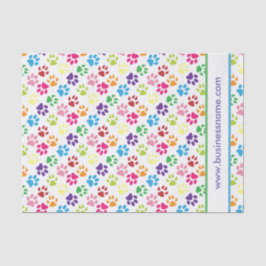 多彩の足のプリント 薄葉紙