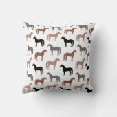 多彩の馬パターン クッション (裏面)