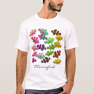 多彩のClownfishの学校のTシャツ Tシャツ