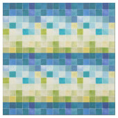 多彩のPixilated正方形との景色 ファブリック (見本)
