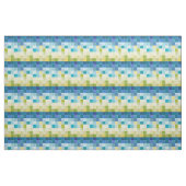 多彩のPixilated正方形との景色 ファブリック (ファットクウォーター)