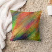 多彩ストライプ クッション (ブランケット)