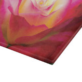 多彩中型のガラスまな板は-上がりました カッティングボード (角)