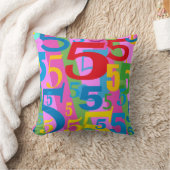 多彩大きくはっきりしたで明るい第5おもしろい クッション (ブランケット)