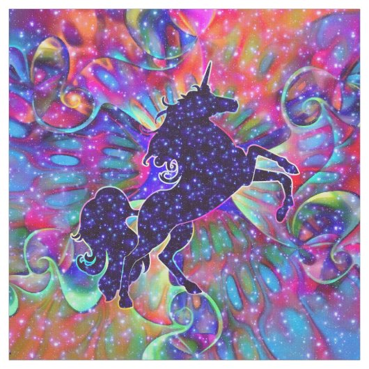 多彩宇宙のユニコーン ファブリック (見本)
