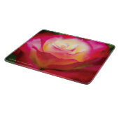 多彩小さいガラスまな板は-上がりました カッティングボード (角)