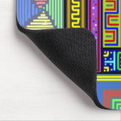 多彩正方形および長方形のmousepad マウスパッド (コーナー)